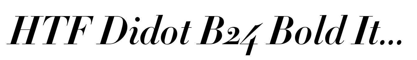 HTF Didot B24 Bold Italic